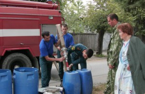 В Цхинвале пожарные обеспечивали водой...