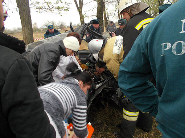 На федеральной трассе «Кавказ» автомобиль «ВАЗ-2114» врезался в дерево, водитель погиб