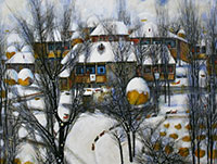 Магрез КЕЛЕХСАЕВ одарил зимнюю Москву поэзией своей живописи