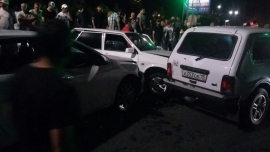 Нетрезвый житель селения Коста протаранил во Владикавказе четыре автомобиля
