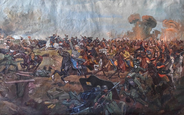 На полотне – неудержимая конница И.А. ПЛИЕВА