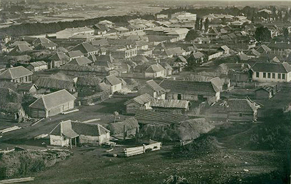 Владикавказ с Осетинской башни – вид 1870 года